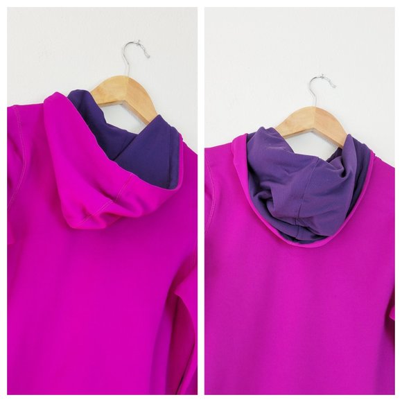 Nike Therma Fit Hoodie Sweatshirt Magenta Pink Pull Over Hoodie Kangaroo Pocket - Picture 9 of 12